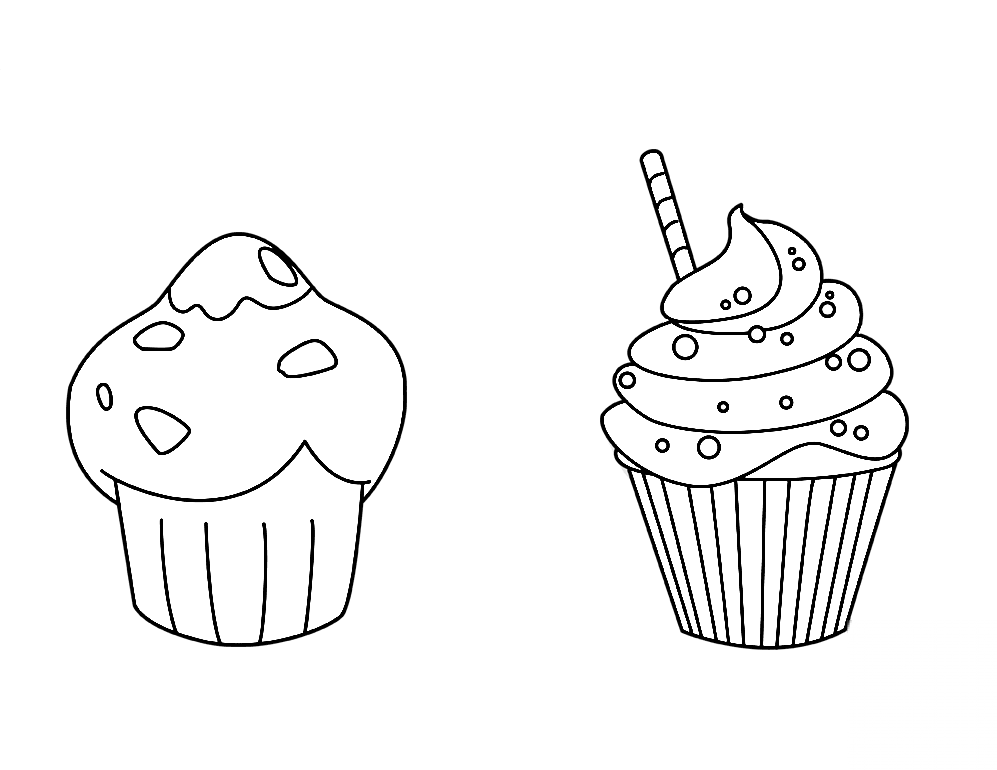 Muffin and Cupcake
