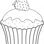 Babeczka z truskawką