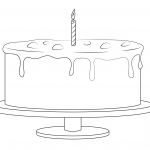 Birthday Cake with Candle