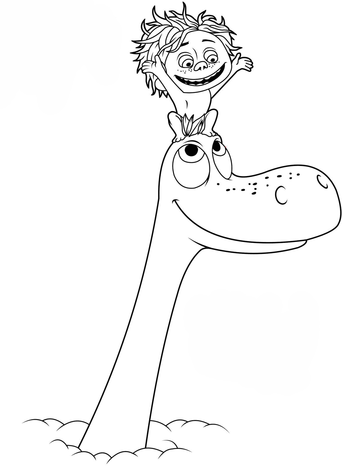 Arlo and Spot Rising Above the Clouds