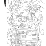 Scena akcji z Doktorem Who