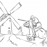 Don Quixote Tilting at Windmills