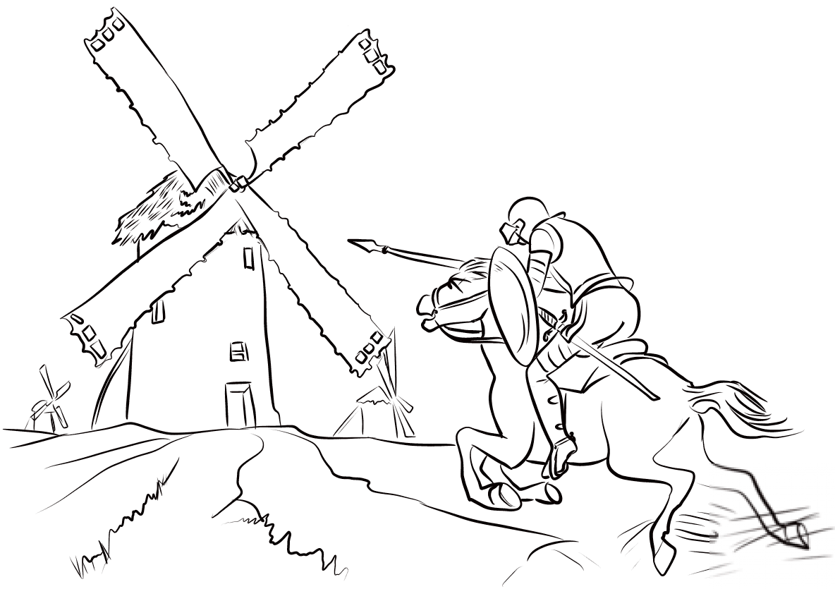 kolorowanka Don Kichot