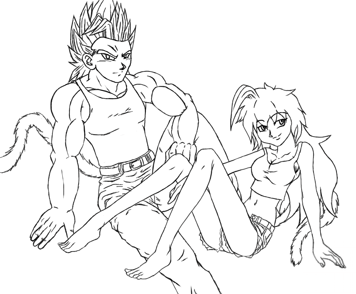 Super Saiyan with Lady X
