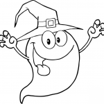 Uśmiechający się duszek Haloweenowy