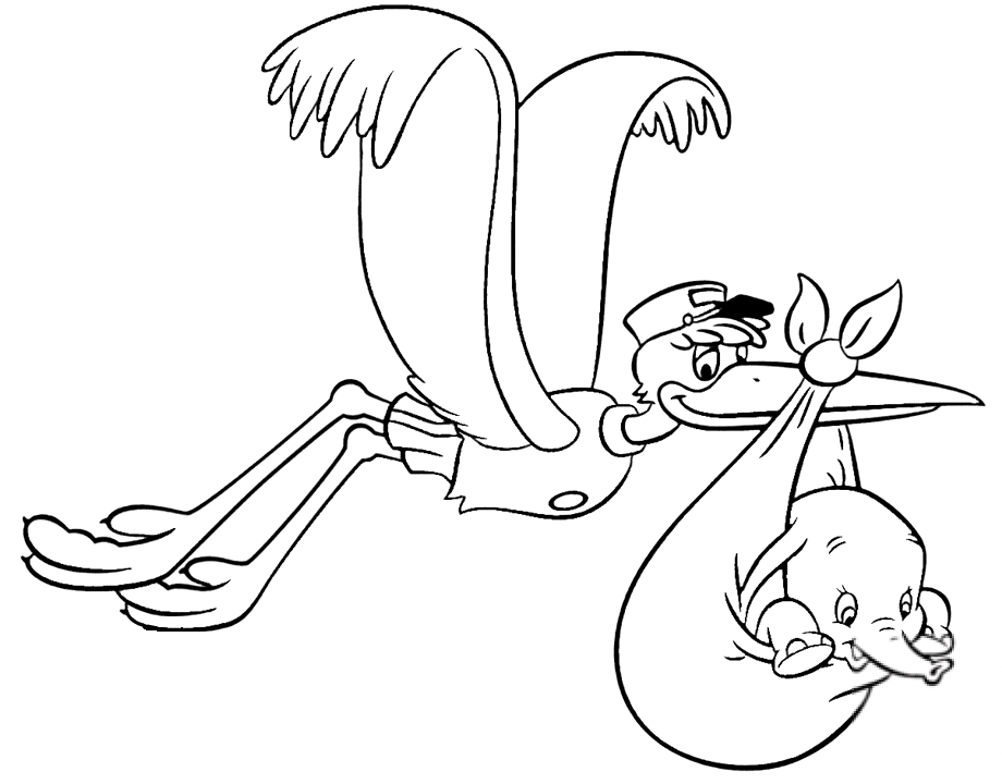 Mr. Stork Delivers Baby Dumbo