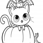 Bat, Cat and Pumpkin