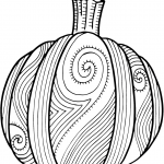 Pumpkin Zentangle