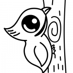 Zadowolony dzięcioł