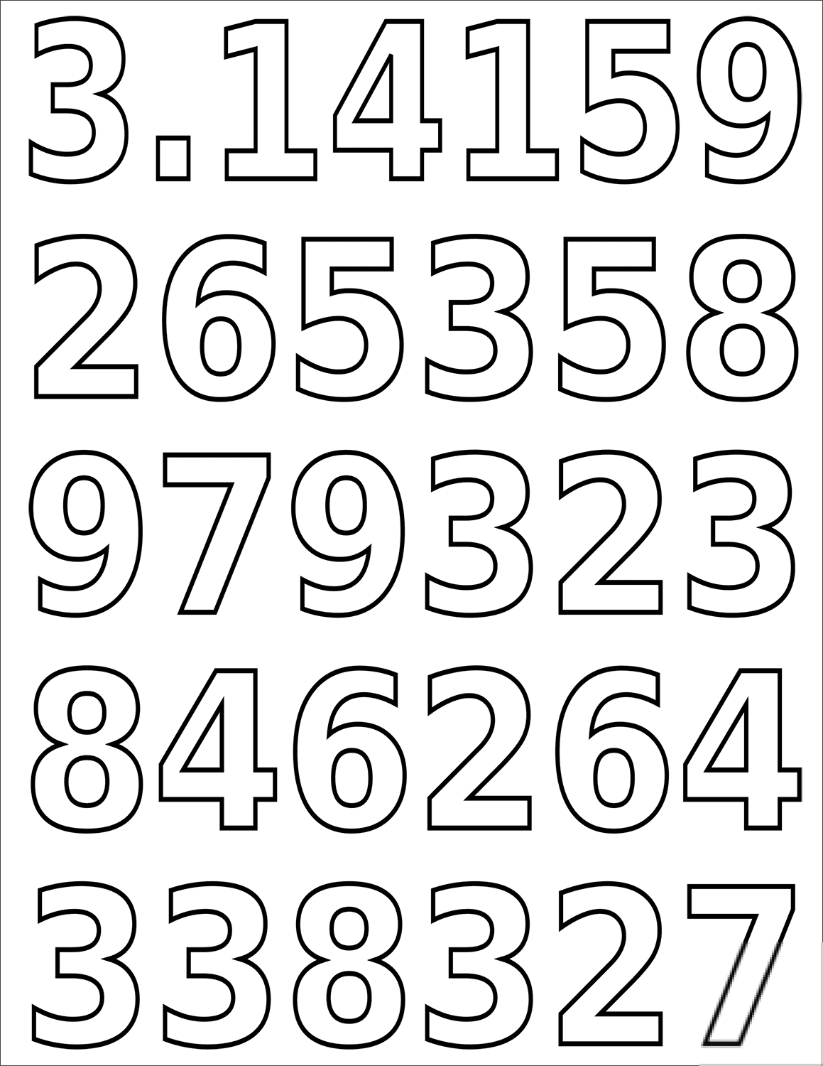 Liczba π 3.14159 26535 89793 23846...