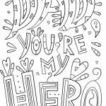 Dad You are My Hero Doodle