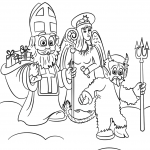 Mikulas with Angel and Devil