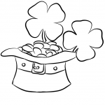 Leprechaun Hat and Gold Coins