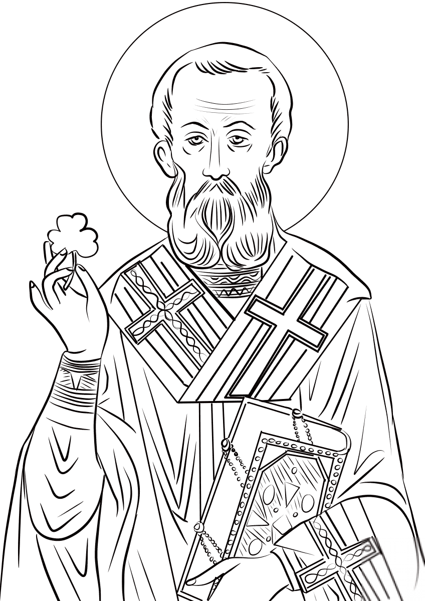 St. Patrick with Shamrock