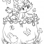 Cute Leprechaun on a Pot of Gold