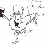 Szczęśliwy krasnoludek tańczy ze...