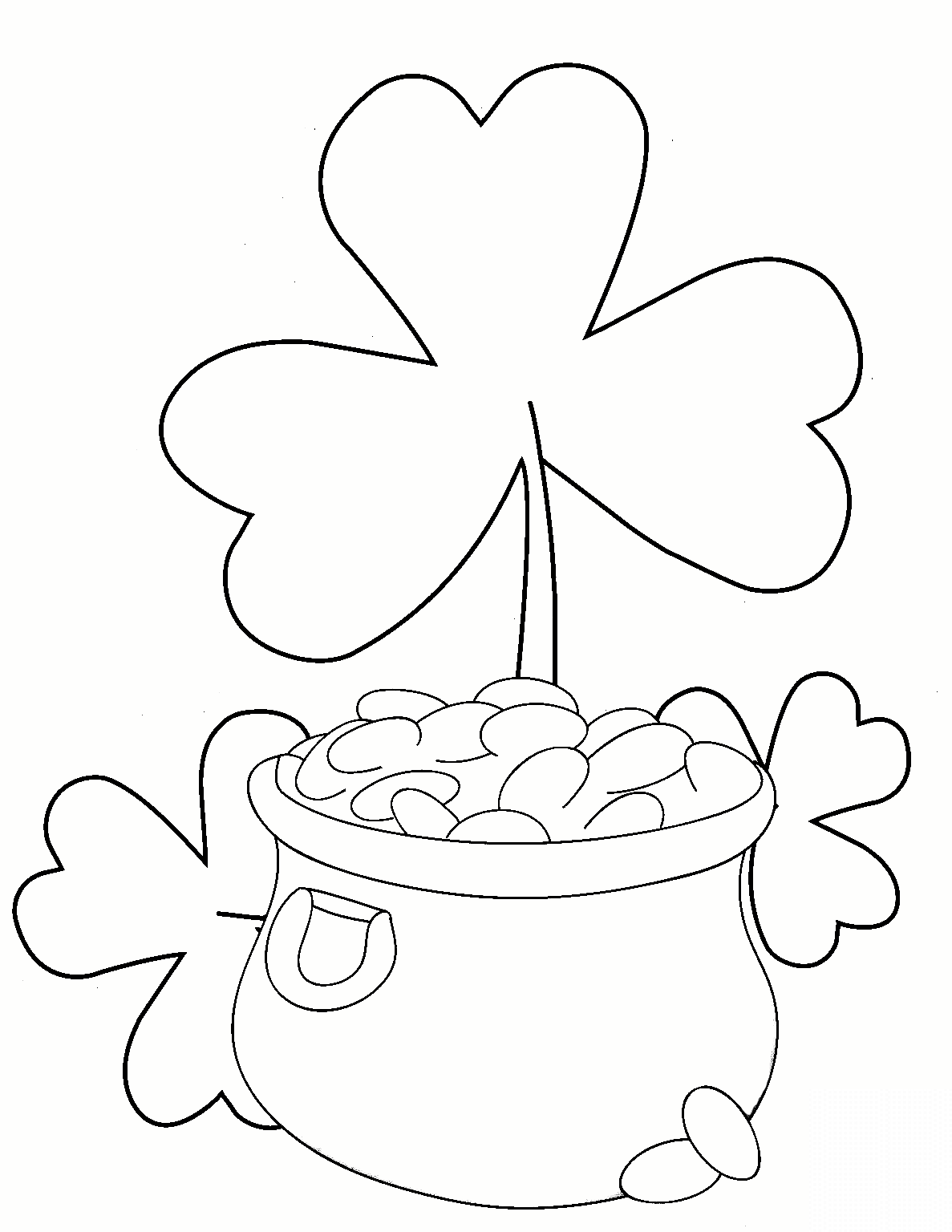 Shamrocks and Pot of Gold