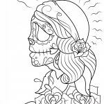 Dziewczęca czaszka z dnia zmarłych