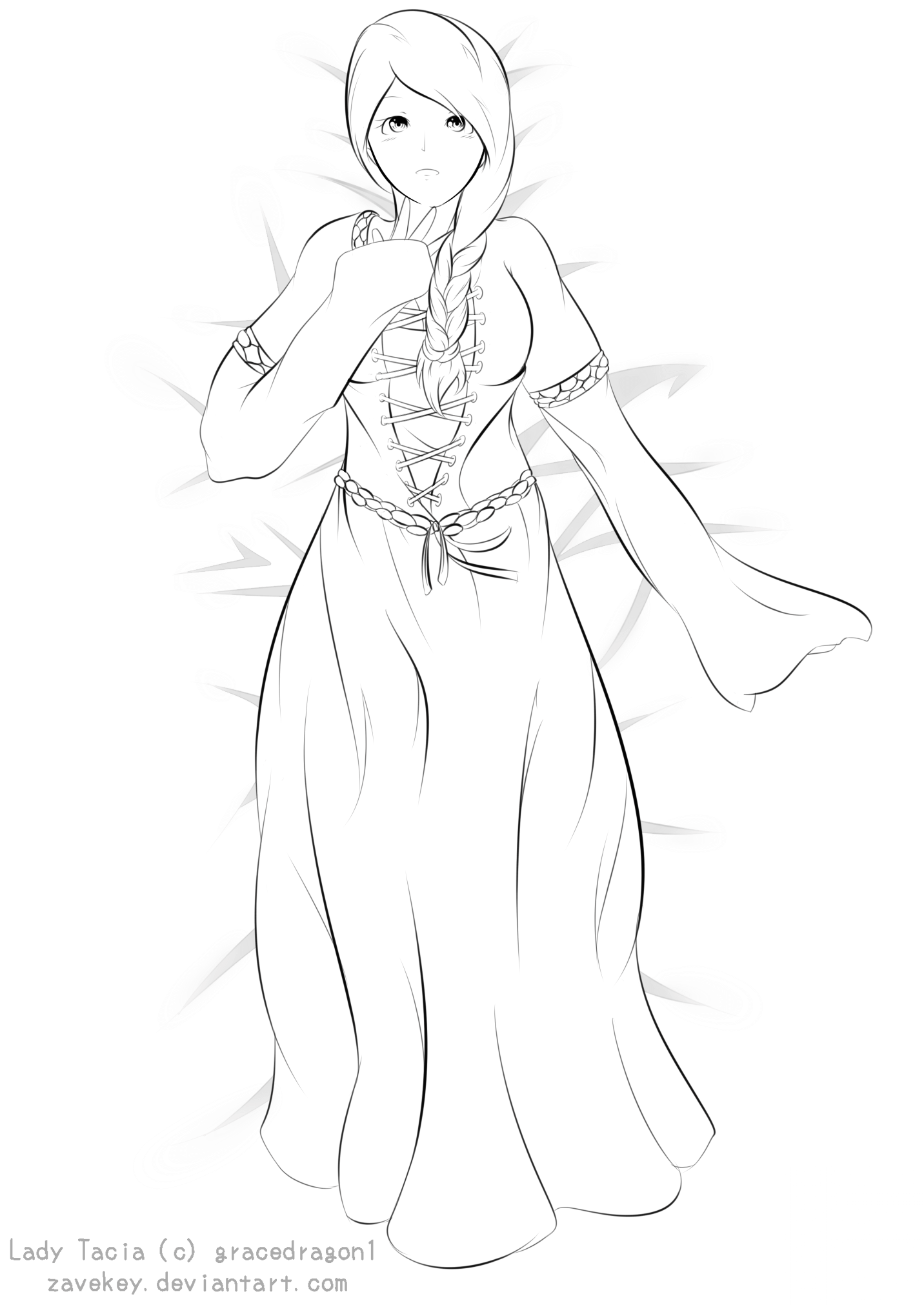 Lady Tacia Anime Girl by ZaveKey