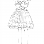 Anime Girl with Stuffed Bunny by...