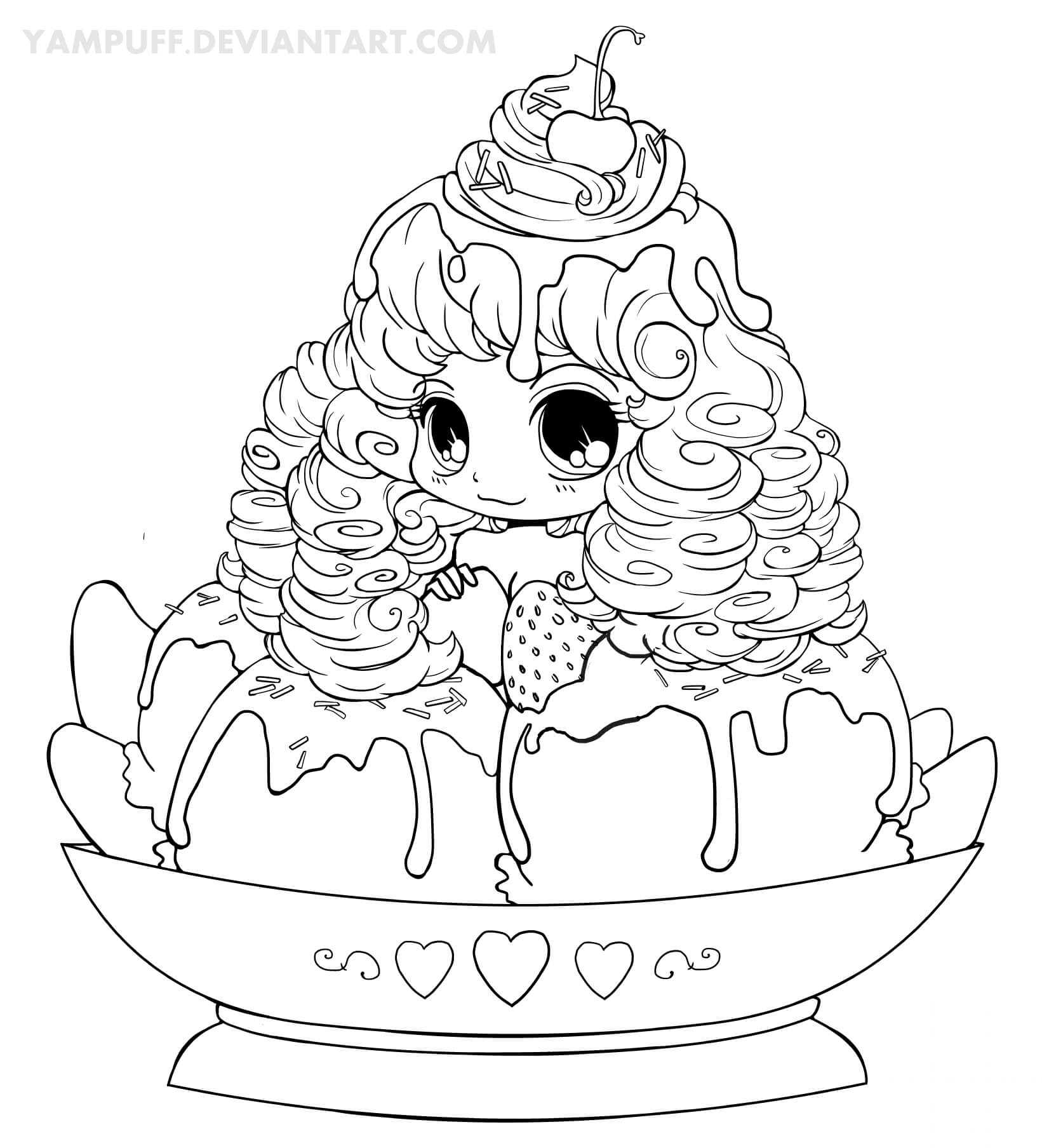 Chibi Ice Cream Girl