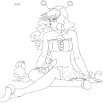 Gaia Anime Girl with Rabbit