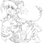 Anime Demon Girl by Gabriela Gogonea