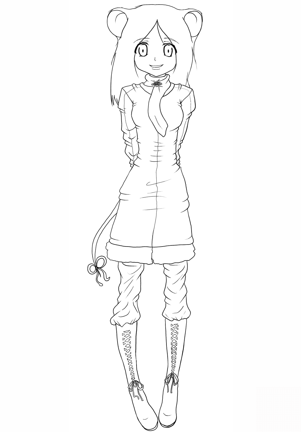 Anime Mouse Girl by Gabriela Gogonea