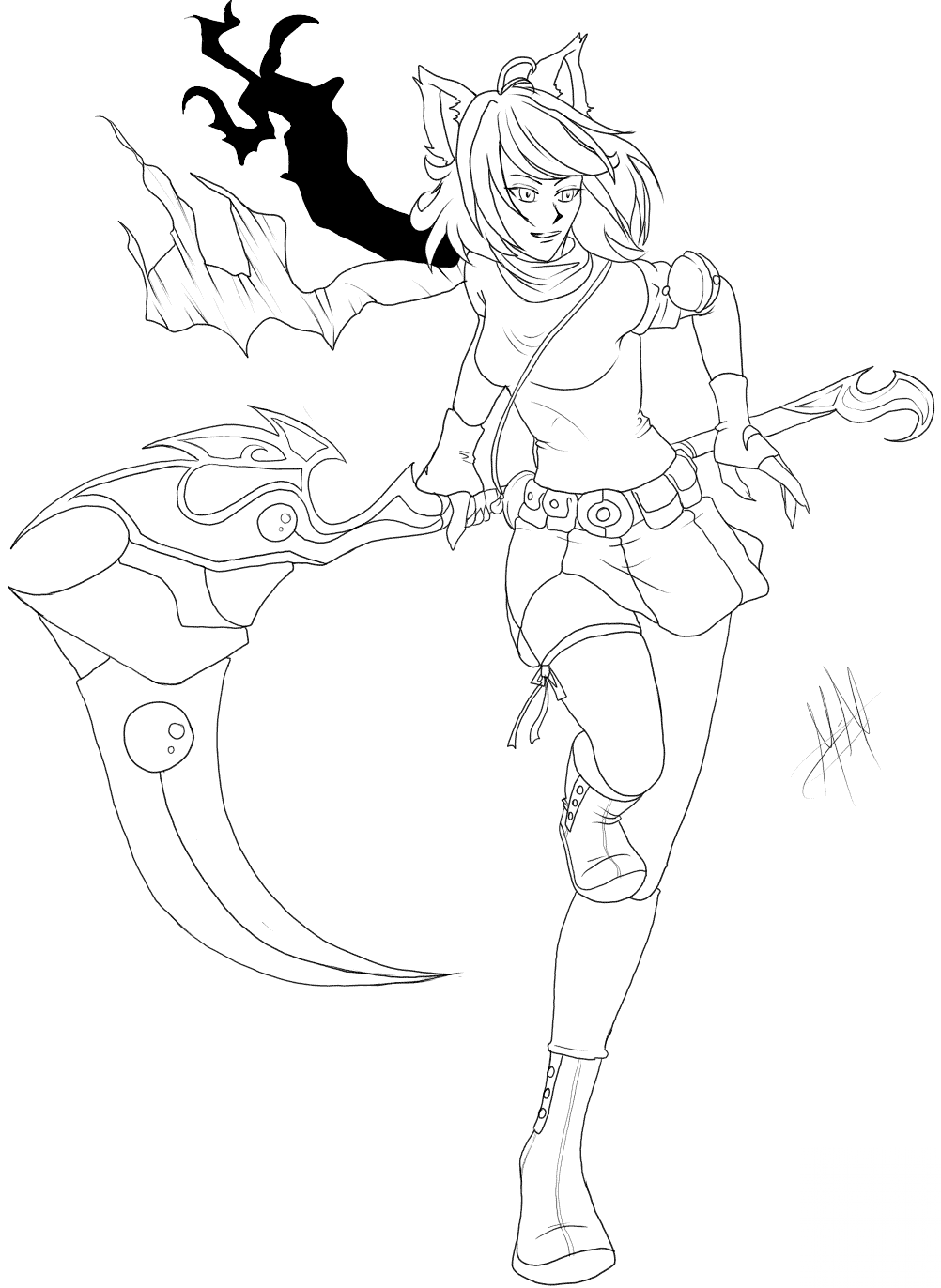 Gaia Anime Girl Character