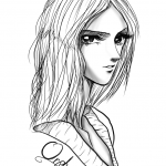 Orphe Anime Girl by Gabriela Gogonea