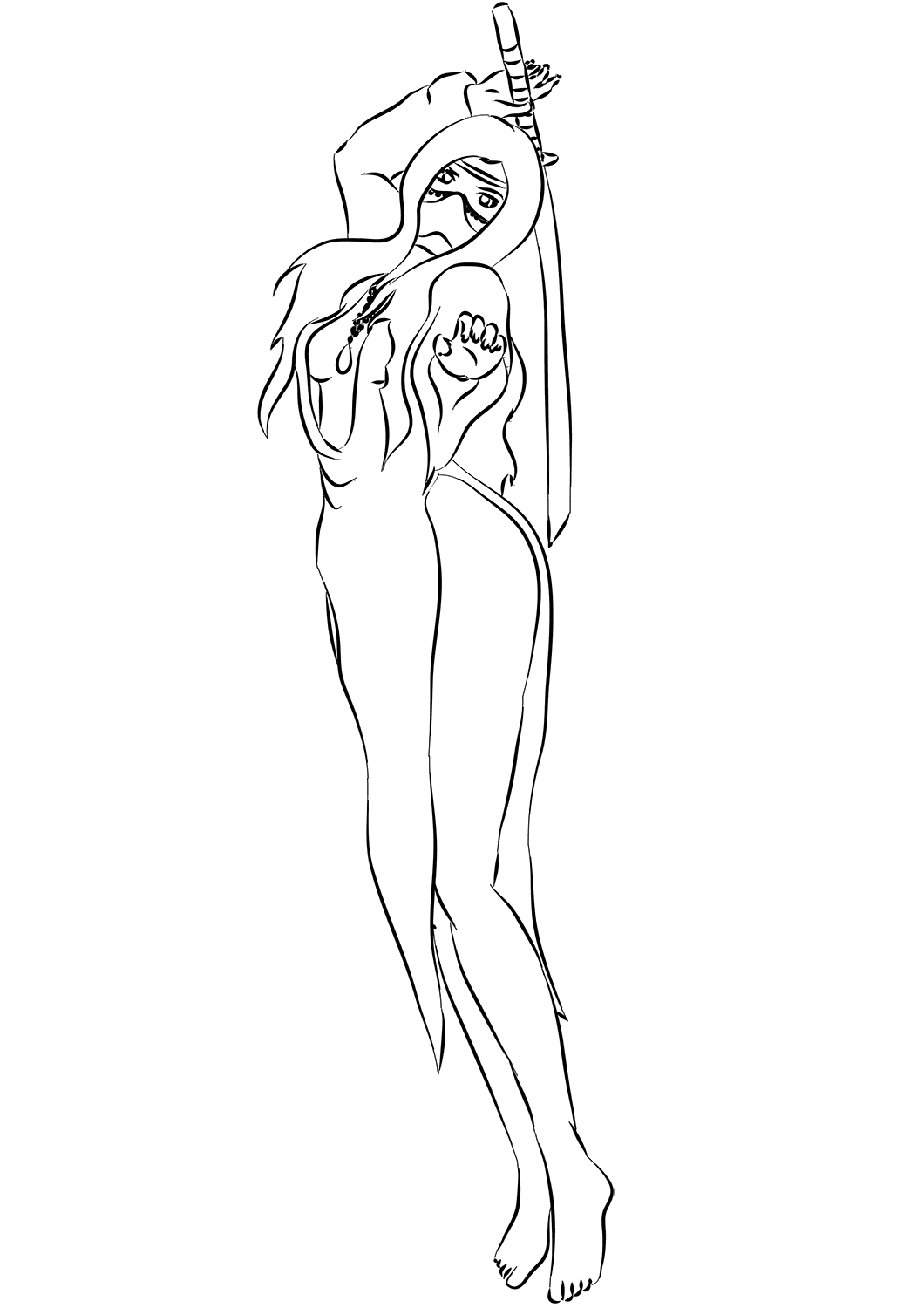 kolorowanka Dziewczynki z anime