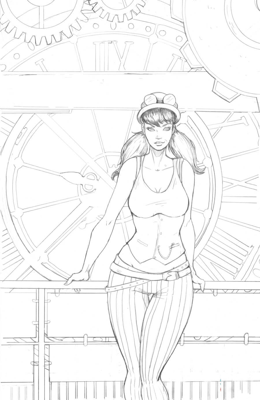 Dziewczyna Pin-up za ogromnym...