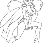 Kobieta nietoperz pin-up