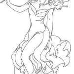 Tańcząca kobieta z lustrem