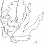 Kołysząca się dziewczyna pin-up