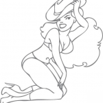 Kowbojka pin-up