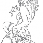 Kobieta wyglądająca kusząco...