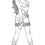 Kowbojka nosząca kapelusz kowbojski...