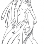 Pin-up panna młoda trzymająca bat i...