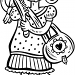 Dziewczynka czesząca swoje włosy