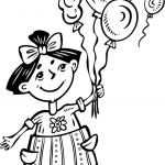 Dziewczynka trzymająca balony
