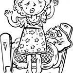 Zmęczona dziewczynka