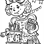 Dziewczynka mająca urodziny