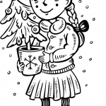 Dziewczynka z choinką