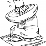 Meksykanin śpiący pod swoim sombrero