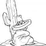 Meksykanin śpiący przy kaktusie