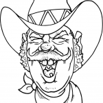 Śmiejący się kowboj