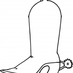 Buty kowbojskie z ostrogą