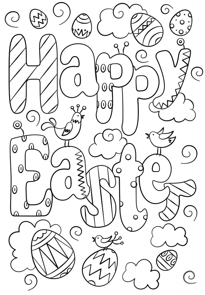 Happy Easter Doodle