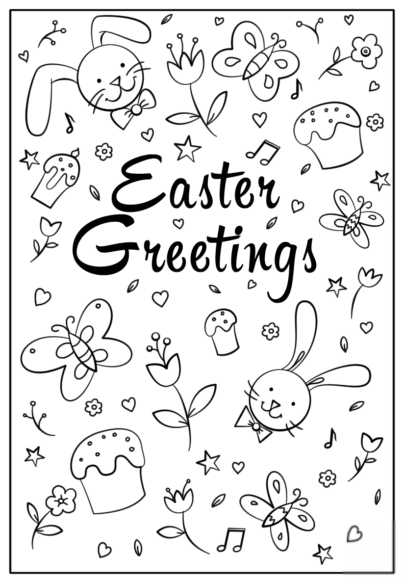 Easter Greetings Doodle